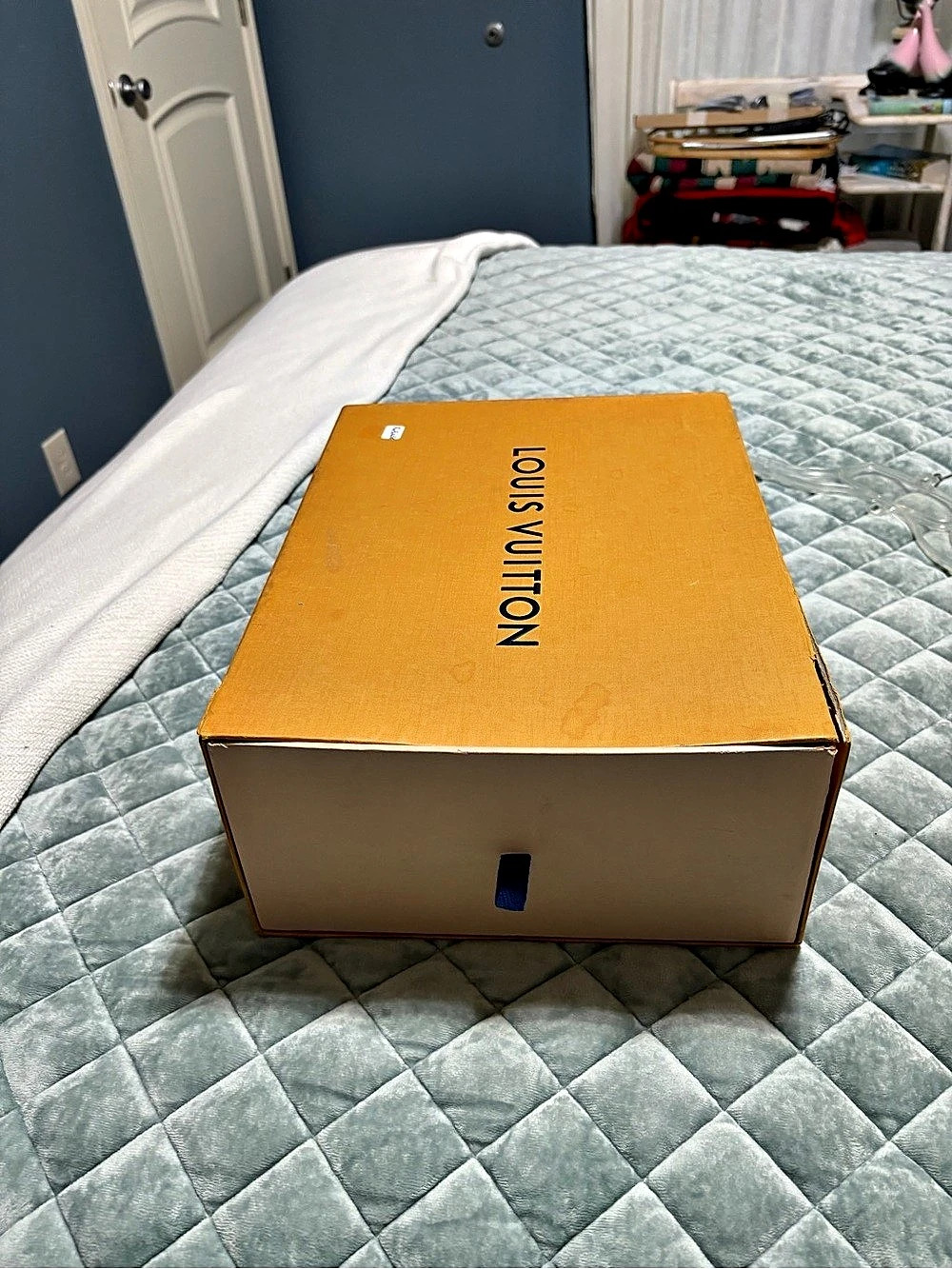 Louis Vuitton Drawer-Style Shoe Box Orange & Brown